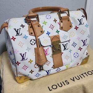 Louis Vuitton Multicolor Speedy 30 – White (Murakami Collection)